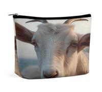 MNVTSKOP Docile Goat - Borsa cosmetica da viaggio di grande capacità, borsa da toilette portatile alla moda per le donne