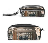 MNVTSKOP England UK Retro Londra Telefono Makeup Bag Piccola Custodia da Viaggio Cosmetici Portatile Cancelleria Organizzatore per Donne Insegnanti