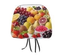 MNVTSKOP Fresh Fruits - Copripoggiatesta per auto, universale, anti-sporco, facile da installare, resistente, traspirante, accessorio per veicoli per auto, camion, SUV