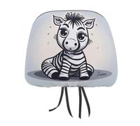 MNVTSKOP Funny Zebra - Copripoggiatesta per auto, universale, anti-sporco, facile da installare, resistente, traspirante, accessori per veicoli per camion e SUV