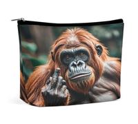 MNVTSKOP Gorillas - Trousse da viaggio di grande capacità, da viaggio, alla moda, portatile, da donna