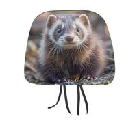 MNVTSKOP Hairy Ferret - Copripoggiatesta per auto, universale, anti-sporco, facile da installare, durevole, traspirante, accessori per veicoli per auto, camion, SUV
