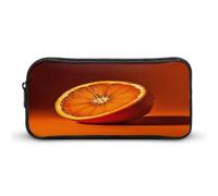 MNVTSKOP Half An - Astuccio arancione di grande capacità, per ufficio, per uomini e donne, organizer da scrivania