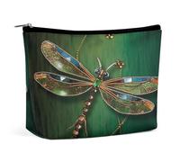 MNVTSKOP Jewel Dragonfly Cosmetic Bag Grande Capacità Viaggio Makeup Bag Trendy Portable Toiletry Bag per le donne