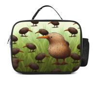 MNVTSKOP Kiwi Bird - Borsa portapranzo riutilizzabile, a prova di perdite, con manico, per ufficio, picnic, spiaggia