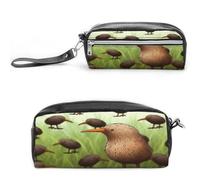 MNVTSKOP Kiwi Bird - Trousse da viaggio per cosmetici, organizer portatile per cancelleria per donne e insegnanti