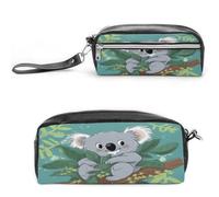 MNVTSKOP Koala Vine Cartoon Makeup Bag Piccolo Cosmetico Viaggio Caso Portatile Cancelleria Organizzatore per Donne Insegnante