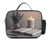 MNVTSKOP Light A Candle - Contenitore per il pranzo riutilizzabile, a prova di perdite, con manico, per ufficio, picnic, spiaggia