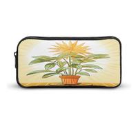 MNVTSKOP Light Plants - Astuccio per matite di grande capacità, per ufficio, per uomini e donne, organizer da scrivania