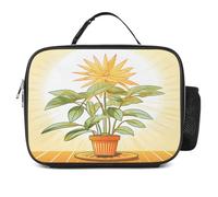 MNVTSKOP Light Plants - Borsa portapranzo riutilizzabile, a prova di perdite, con manico, per ufficio, picnic, spiaggia