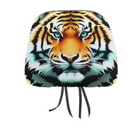 MNVTSKOP Little Fat Tiger - Copripoggiatesta per auto, universale, anti-sporco, facile da installare, resistente, traspirante, accessori per auto, camion, SUV