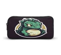 MNVTSKOP Little Green Dragon's Egg - Astuccio per matite di grande capacità, per ufficio, per uomini e donne, organizer da scrivania