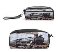 MNVTSKOP Locomotiva a vapore Treno Trucco Borsa Piccolo Cosmetico Viaggio Caso Portatile Cancelleria Organizzatore per Donne Insegn
