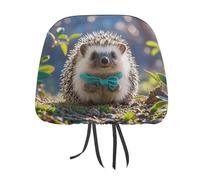 MNVTSKOP Lovely Hedgehog - Copripoggiatesta per auto, universale, anti-sporco, facile da installare, durevole, traspirante, accessorio per auto, camion, SUV