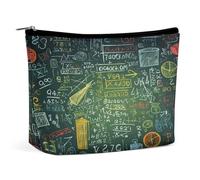 MNVTSKOP Math Question Cosmetic Bag Grande Capacità Viaggio Makeup Bag Trendy Portable Toiletry Bag per le donne