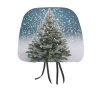 MNVTSKOP Merry Christmas - Copripoggiatesta per auto, universale, anti-sporco, facile da installare, durevole, traspirante, accessorio per auto, camion, SUV