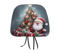 MNVTSKOP Merry Christmas - Copripoggiatesta per auto, universale, anti-sporco, facile da installare, durevole, traspirante, accessori per veicoli per auto, camion, SUV