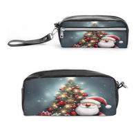 MNVTSKOP Merry Christmas - Trousse da viaggio per cosmetici, organizer portatile per cancelleria per donne e insegnanti