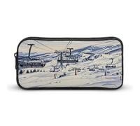 MNVTSKOP Mount Horsney - Astuccio portamatite grande capacità, per ufficio, per uomini e donne, organizer da scrivania