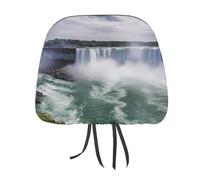 MNVTSKOP Niagara Falls - Copri poggiatesta per auto, universale, anti-sporco, facile da installare, durevole, traspirante, accessorio per auto, camion, SUV