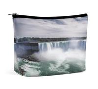 MNVTSKOP Niagara Falls Cosmetic Bag Grande Capacità Viaggio Makeup Bag Trendy Portable Toiletry Bag per le donne