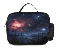 MNVTSKOP Night Stars Contenitore per il pranzo riutilizzabile Borsa per il pranzo a prova di perdite con manico per ufficio, picnic, spiaggia