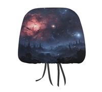 MNVTSKOP Night Stars - Copripoggiatesta per auto, universale, anti-sporco, facile da installare, durevole, traspirante, accessori per veicoli per auto, camion, SUV