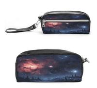 MNVTSKOP Night Stars Makeup Bag Piccola Custodia da Viaggio Cosmetici Portatile Cancelleria Organizzatore per Donne Insegnante