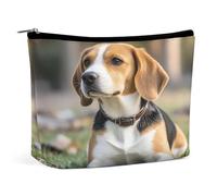 MNVTSKOP Ovely - Trousse da viaggio con cane Beagle, di grande capacità, alla moda, portatile, da donna