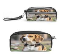 MNVTSKOP Ovely - Trousse da viaggio per cosmetici con cane Beagle, portatile, organizer per cancelleria per donne e insegnanti