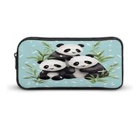 MNVTSKOP Pandas - Astuccio per matite di grande capacità, per ufficio, per uomini e donne, organizer da scrivania