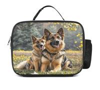 MNVTSKOP Pastore Tedesco Cane Lunch Box Portapranzo Riutilizzabile a Prova di Perdite con Manico per Ufficio Picnic Spiaggia
