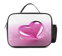 MNVTSKOP Scatola per il pranzo a forma di cuore riutilizzabile borsa tote a prova di perdite con manico per ufficio picnic spiaggia