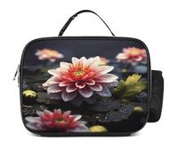 MNVTSKOP Scatola per il pranzo a forma di fiore riutilizzabile borsa tote a prova di perdite con manico per ufficio picnic spiaggia