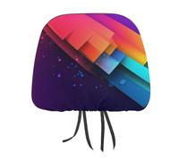 MNVTSKOP Semplici coperture colorate per poggiatesta per auto, universali, anti-sporco, facili da installare, durevoli e traspiranti, accessori per veicoli per camion e SUV