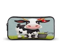 MNVTSKOP Simpatico astuccio a forma di mucca, grande capacità, per ufficio, per uomini e donne, organizer da scrivania