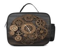 MNVTSKOP Steampunk Gears Lunch Box Riutilizzabile Lunch Box Borsa Tote a Prova di Perdite con Manico per Ufficio Picnic Spiaggia