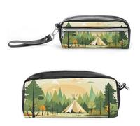 MNVTSKOP Teepee Trousse per trucchi, piccola custodia da viaggio per cosmetici, organizer portatile per cancelleria per donne e insegnanti