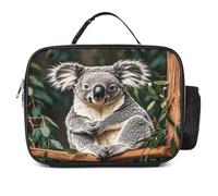 MNVTSKOP The Lovely Koala Lunch Box Riutilizzabile Borsa Tote a Prova di Perdite con Manico per Ufficio Picnic Spiaggia