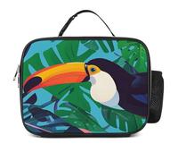 MNVTSKOP Toucan - Borsa portapranzo riutilizzabile, a prova di perdite, con manico, per ufficio, picnic, spiaggia