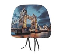 MNVTSKOP Tower Bridge in London - Poggiatesta per auto, universale, anti-sporco, facile da installare, resistente, traspirante, accessori per auto, camion, SUV