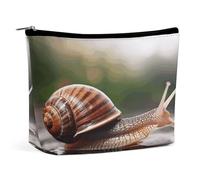 MNVTSKOP Una foto di una lumaca borsa cosmetica di grande capacità borsa da viaggio borsa da toilette portatile alla moda per le donne