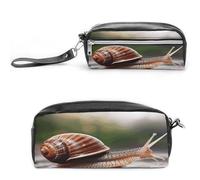 MNVTSKOP Una foto di una lumaca borsa per il trucco piccola custodia da viaggio per cosmetici portatile organizer per cancelleria per donne insegnanti
