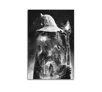 MNXBCL Poster decorativo da parete su tela, motivo: Il Signore degli Anelli, Gandalf il grigio, stampa artistica moderna per la camera da letto, 40 x 60 cm