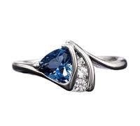 Mnyixsi Anello creativo alla moda con zirconia cubica per donne, affascinante temperamento, taglio a cuscino, geometria, anelli di fidanzamento dal design unico, anello di fidanzamento e matrimonio