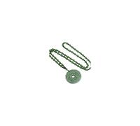 Mnyixsi Collana con ciondolo in giada Feng Shui Pixiu per uomo e donna, intagliata a mano, delicata e grossa, gioiello in giada verde naturale, amuleto vintage portafortuna, collana con fibbia per la