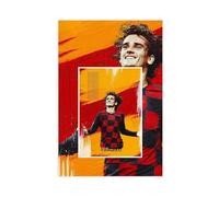 Mnyuein Antoine Griezmann - Poster su tela con giocatore di calcio, decorazione artistica da parete per soggiorno e camera da letto, senza cornice: 50 x 75 cm
