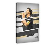 Mnyuein Carlos Vela 5 poster su tela a tema calcio, decorazione per camera da letto, ufficio, camera da letto, regalo, cornice 60 x 90 cm