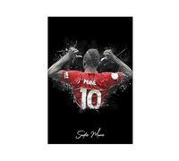 Mnyuein Poster artistico su tela di Sadio Mane, decorazione per camera da letto, ufficio, camera da letto, regalo, senza cornice: 30 x 45 cm