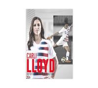 Mnyuein Poster di Carli Lloyd con giocatore di calcio, 5 poster su tela, decorazione artistica da parete per soggiorno e camera da letto, senza cornice: 40 x 60 cm